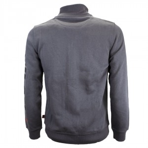 FELPA AC MILAN GRIGIA FULL ZIP MIGLIARDI - 3