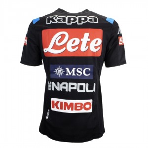 T-SHIRT ALLENAMENTO NERA SSC NAPOLI 2019/2020 Kappa - 2