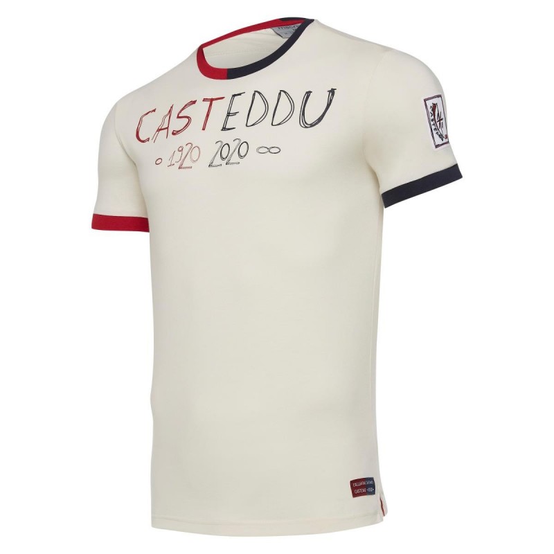 T-SHIRT CAGLIARI CASTEDDU BIANCA MACRON - 1