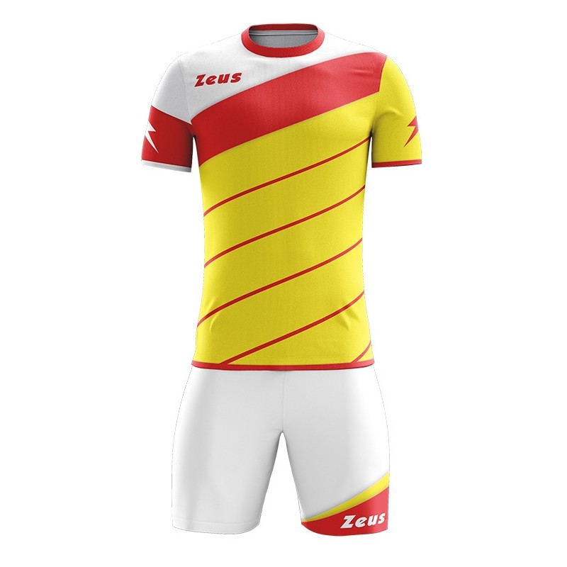 KIT CALCIO ZEUS LYBRA UOMO GIALLO/ROSSO ZEUS - 1