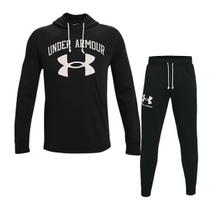 TUTA FELPATA UNDER ARMOUR NERA CON CAPPUCCIO UNDER ARMOUR - 1