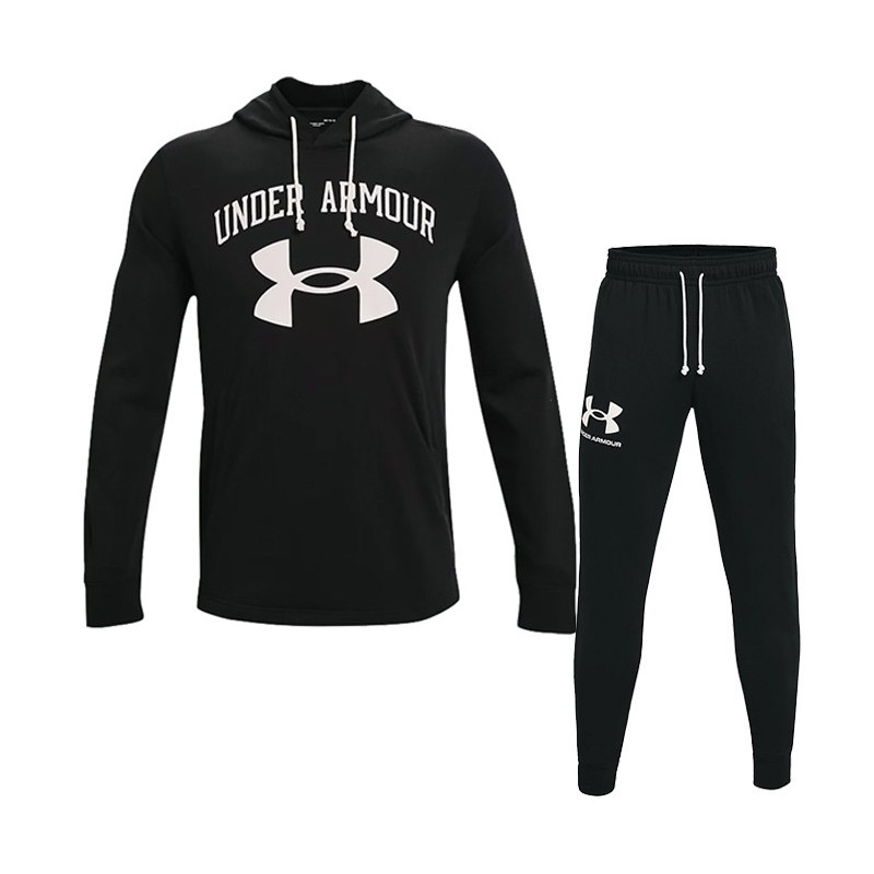 TUTA FELPATA UNDER ARMOUR NERA CON CAPPUCCIO UNDER ARMOUR - 1