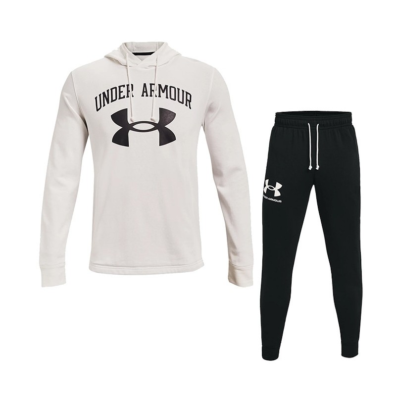 TUTA FELPATA UNDER ARMOUR BIANCA CON CAPPUCCIO UNDER ARMOUR - 1