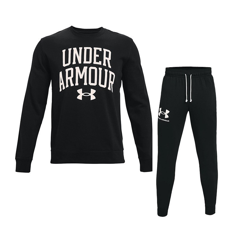 TUTA FELPATA UNDER ARMOUR NERA GIROCOLLO UNDER ARMOUR - 1