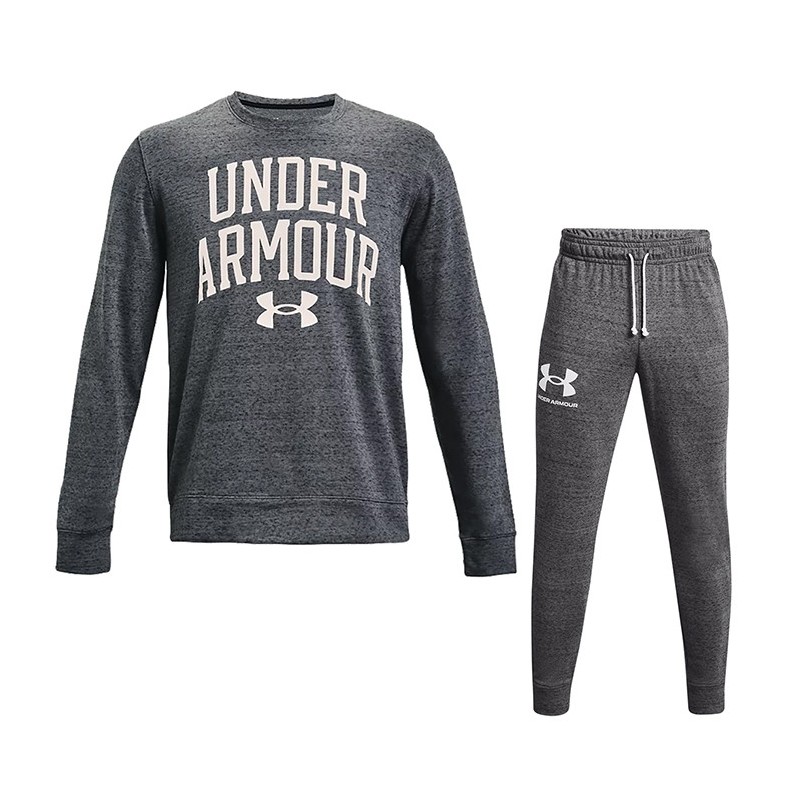 TUTA FELPATA UNDER ARMOUR GRIGIA GIROCOLLO UNDER ARMOUR - 1