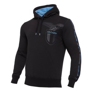 FELPA LAZIO CON CAPPUCCIO NERA 2020/2021 MACRON - 1