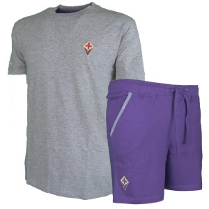 COMPLETO GRIGIO T-SHIRT E SHORT BAMBINO FIORENTINA AMISTAD - 1