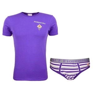 COMPLETO INTIMO VIOLA CON SLIP FIORENTINA AMISTAD - 1