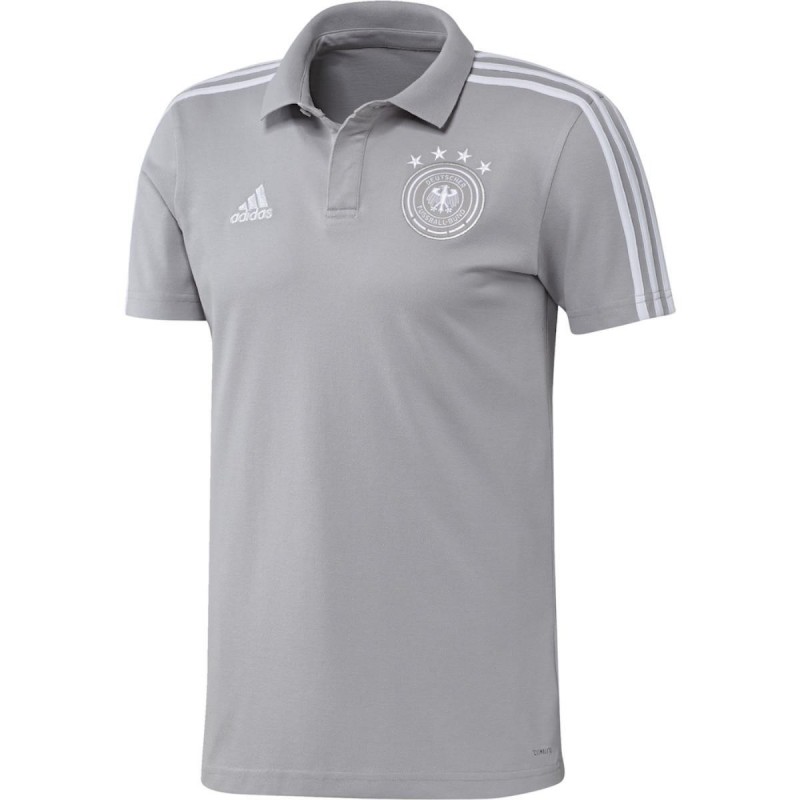 maglia polo cotton grigia germania ADIDAS - 1
