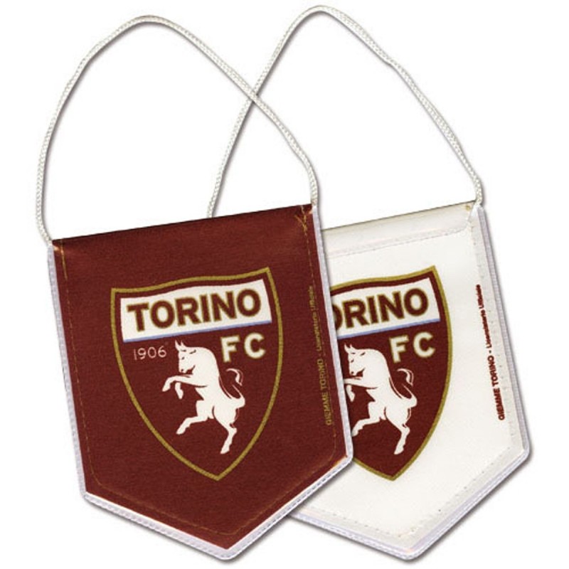 GAGLIARDETTO PENTAGONALE PICCOLO LOGO TORINO FC GIEMME - 1