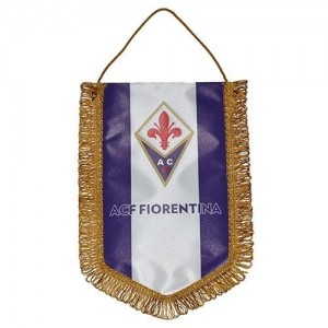 GAGLIARDETTO PENTAGONALE LOGO FIORENTINA GIEMME - 1