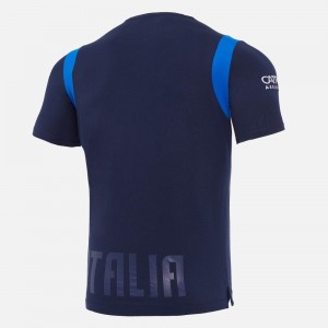 BLUE RUGBY ITALY FULL ZIP SWEATSHIRT MACRON - 2