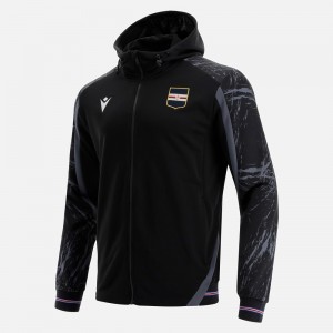 SAMPDORIA WHITE HOODED JACKET MACRON - 5