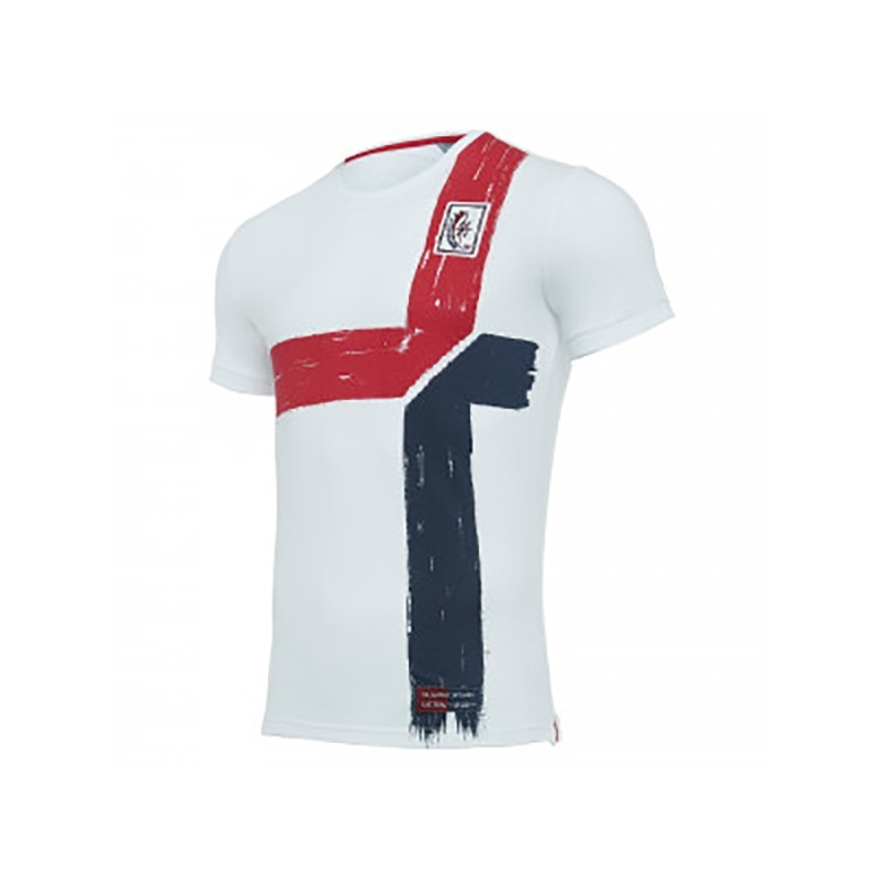 T-SHIRT CENTENARIO CAGLIARI BIANCA MACRON - 1