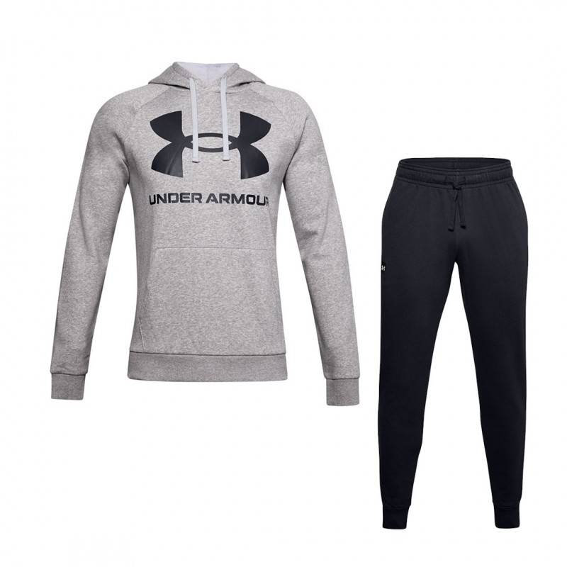 TUTA FELPATA UNDER ARMOUR GRIGIA/NERA UNDER ARMOUR - 1