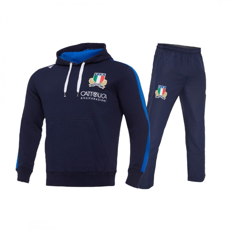 tuta cappuccio cotone rugby fir italia MACRON - 1