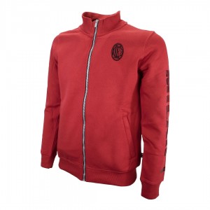 FELPA AC MILAN ROSSA FULL ZIP MIGLIARDI - 3