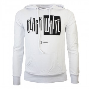 FELPA JUVENTUS DONNA CON CAPPUCCIO BLACK AND WHITE MIGLIARDI - 1