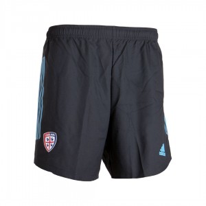 pantaloncini portiere calcio cagliari adidas nero/azzurri 2020/2021 ADIDAS - 1