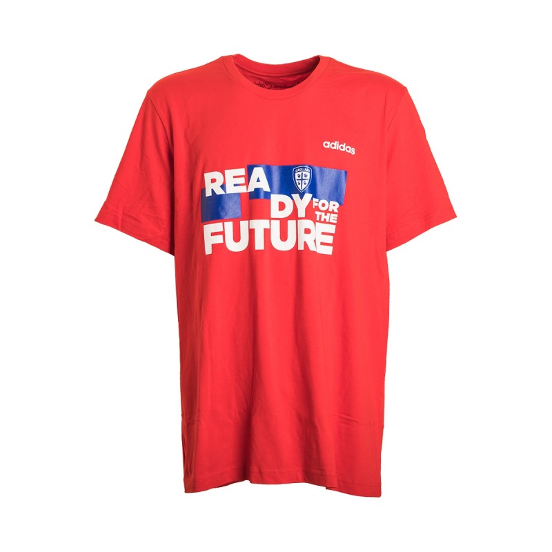 t-shirt rossa uomo calcio cagliari adidas con stampa 2020/2021 ADIDAS - 1