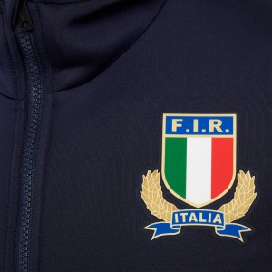 FELPA CON CAPPUCCIO RUGBY FIR ITALIA MACRON - 5