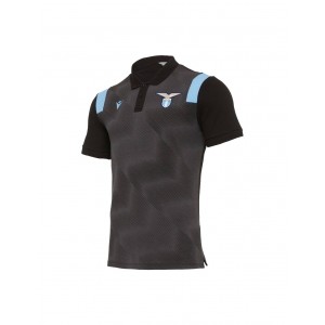 SS LAZIO POLO 115 Y NERA CELESTE MACRON - 1