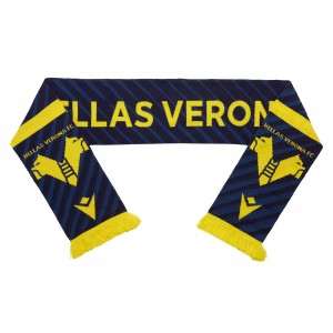 SCIARPA DOPPIATA HELLAS VERONA BLU/GIALLA MACRON - 1