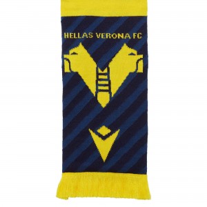 SCIARPA DOPPIATA HELLAS VERONA BLU/GIALLA MACRON - 2