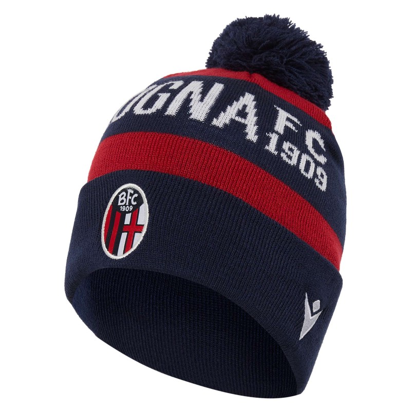CUFFIA LANA BLU BAMBINO FC BOLOGNA MACRON - 1