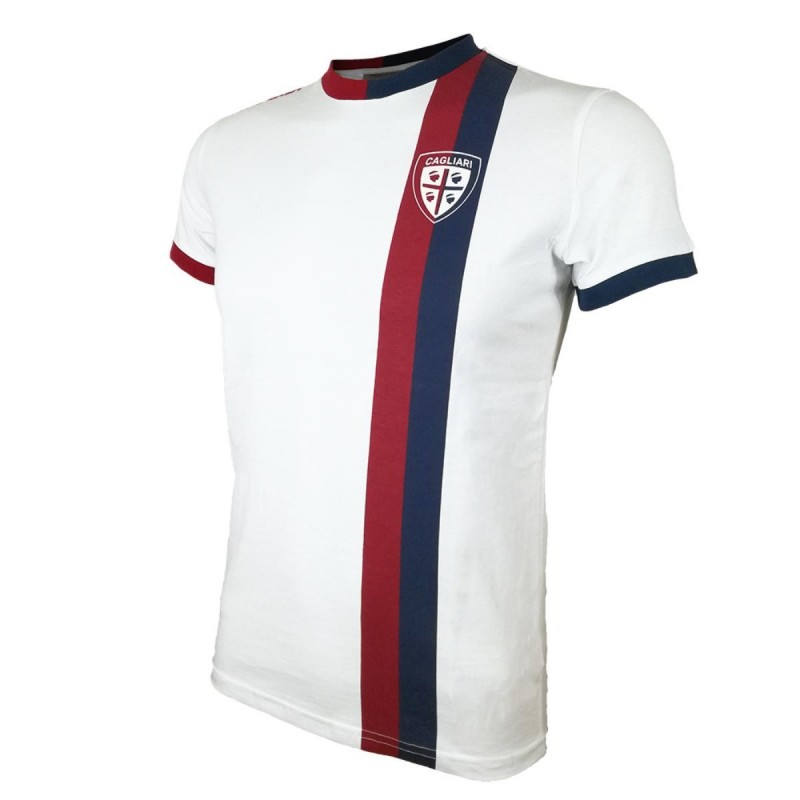 CAGLIARI WHITE COTTON T-SHIRT KIDS MACRON - 1