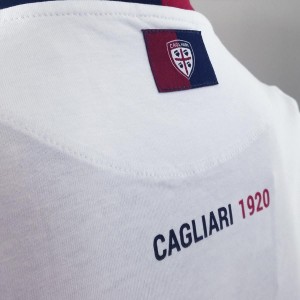 CAGLIARI WHITE COTTON T-SHIRT KIDS MACRON - 3