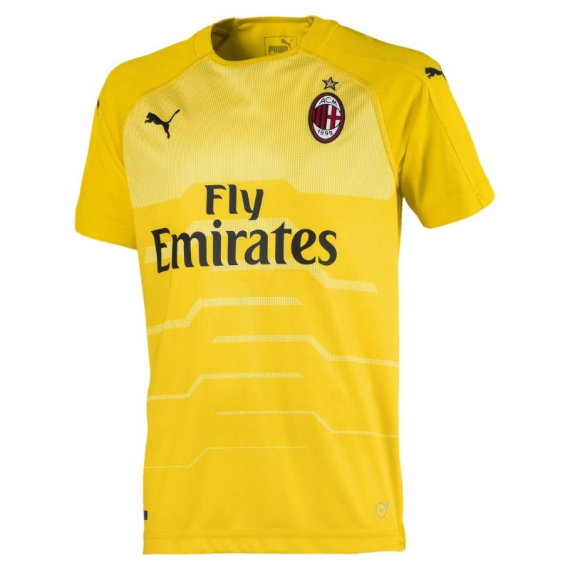 MAGLIA PORTIERE GIALLA BAMBINO AC MILAN 2018/2019 PUMA - 1