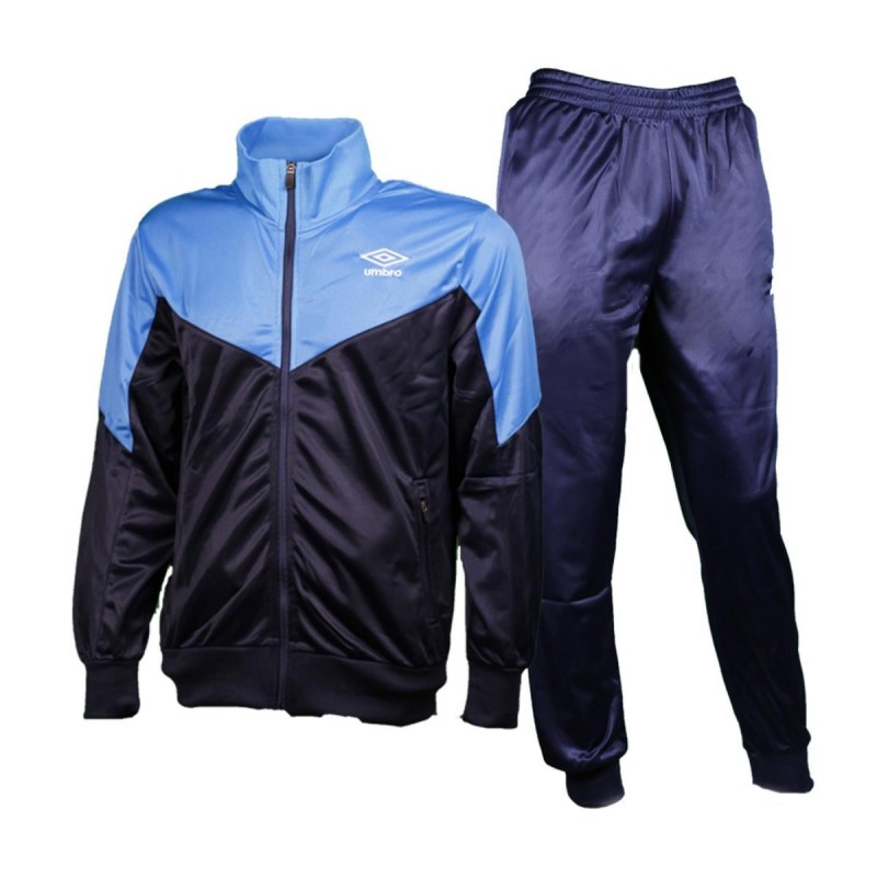 TUTA SPORT FULL ZIP AZZURRO/BLU UMBRO UMBRO - 1