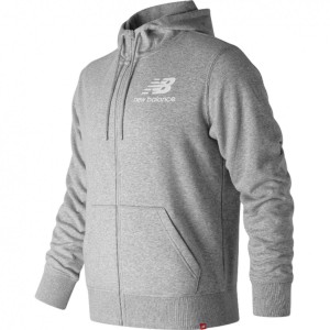 TUTA FULL ZIP GRIGIA CON CAPPUCCIO NEW BALANCE NEW BALANCE - 2