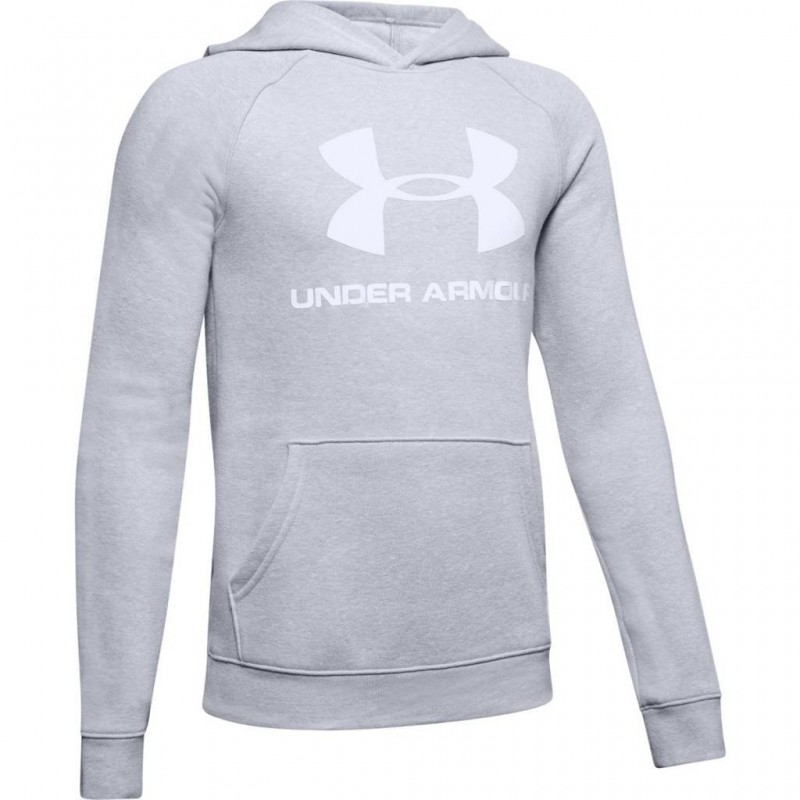 FELPA GRIGIA BAMBINO CON CAPPUCCIO UNDER ARMOUR UNDER ARMOUR - 1