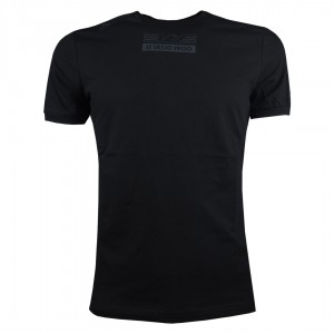SS LAZIO T-SHIRT NERA 2019/2020 MACRON - 1