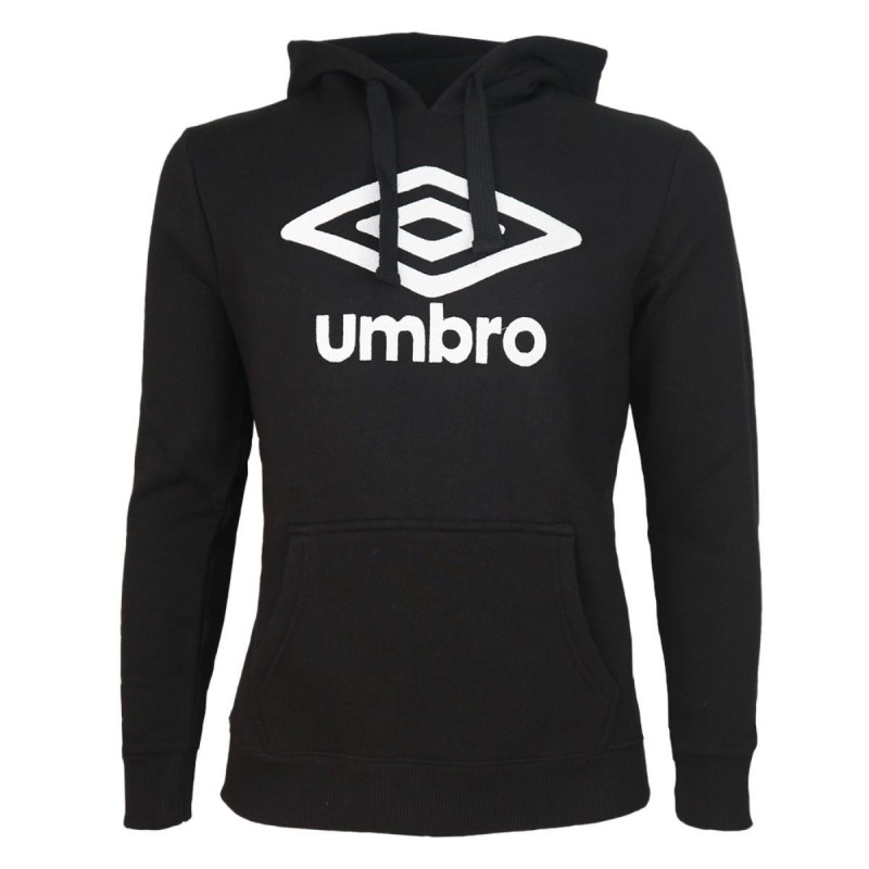 felpa bambino umbro con cappuccio nera UMBRO - 1