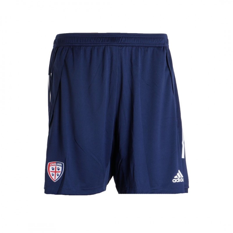 Pantaloncini allenamento Cagliari Adidas Navy e Bianchi