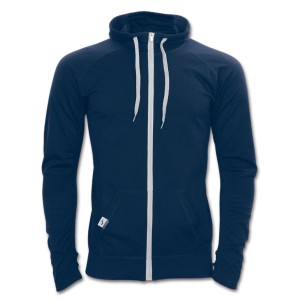 FELPA CON CAPPUCCIO FULL ZIP NAVY JOMA JOMA - 1