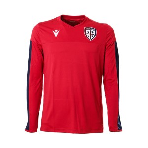 maglia allenamento calcio cagliari rossa MACRON - 1