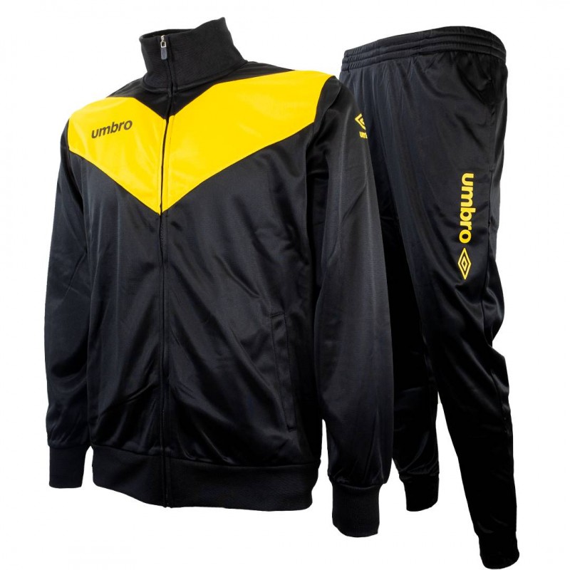 TUTA FULL ZIP MANICA LUNGA TRIACETATO NERA UMBRO - 1