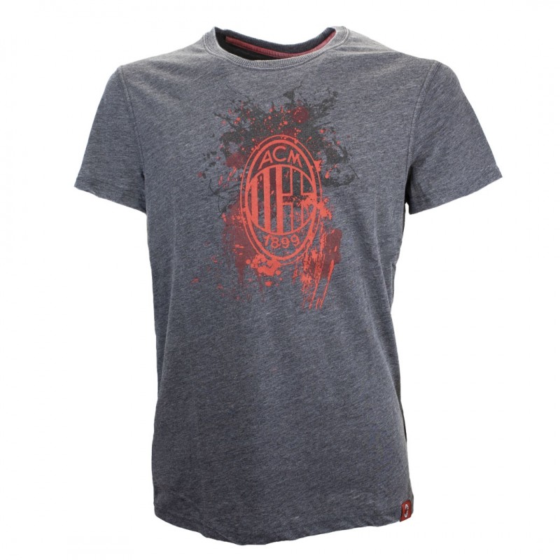 T-SHIRT MILAN GRIGIA CON LOGO MIGLIARDI - 1