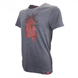 T-SHIRT MILAN GRIGIA CON LOGO MIGLIARDI - 3