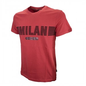 T-SHIRT MILAN ROSSA FLOCK MIGLIARDI - 3