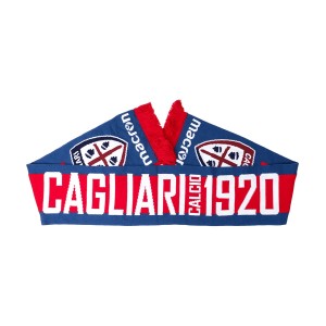 sciarpa stadio calcio cagliari navy/rossa/bianco MACRON - 1