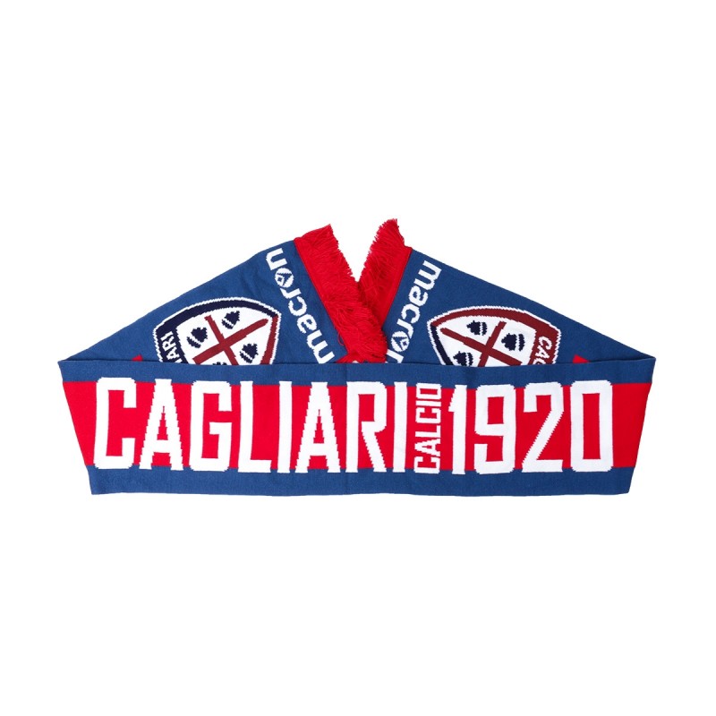 sciarpa stadio calcio cagliari navy/rossa/bianco MACRON - 1
