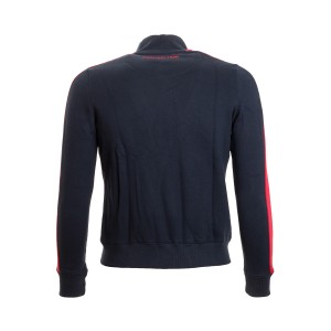 felpa full zip calcio cagliari navy macron MACRON - 2