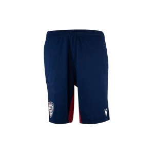 pantaloncini training bambino cagliari calcio navy/rosso MACRON - 1