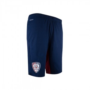 pantaloncini training bambino cagliari calcio navy/rosso MACRON - 2