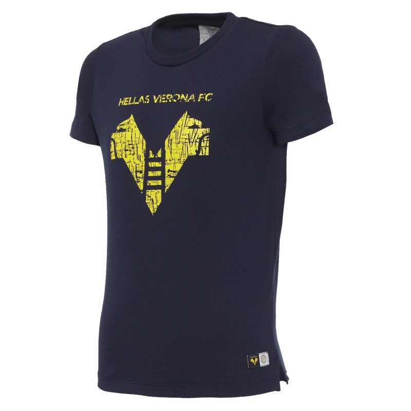 T-SHIRT SUPPORTER BLUE HELLAS VERONA MACRON - 1